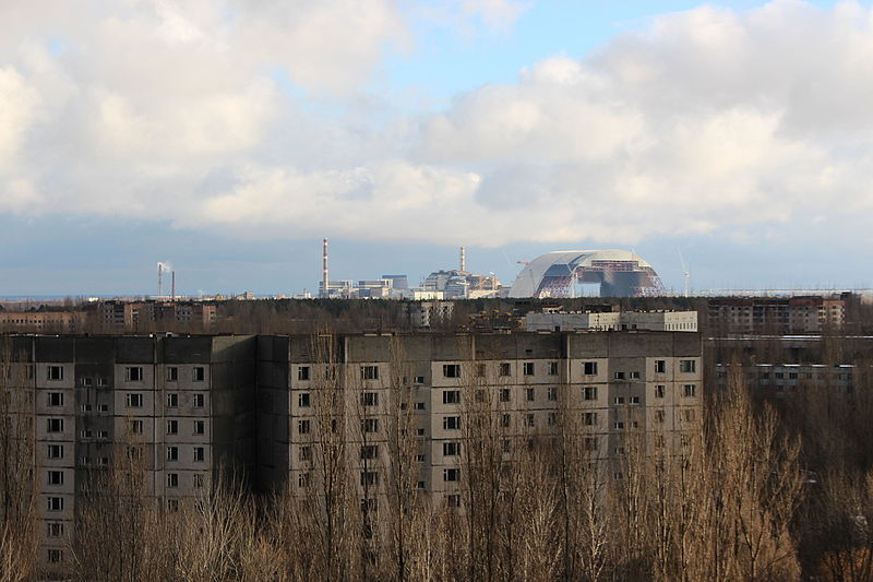 Bild von dem AKW Tschornobyl aus Pripyat
